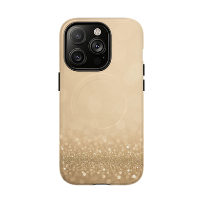 Gold Glitter Holiday iPhone Case — MagSafe-Compatible Design - Shamo's