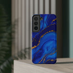 Blue Gold Marble Phone Case  Shamo's