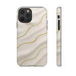 Elegant Gold Wave Tough iPhone Case - Shamo's