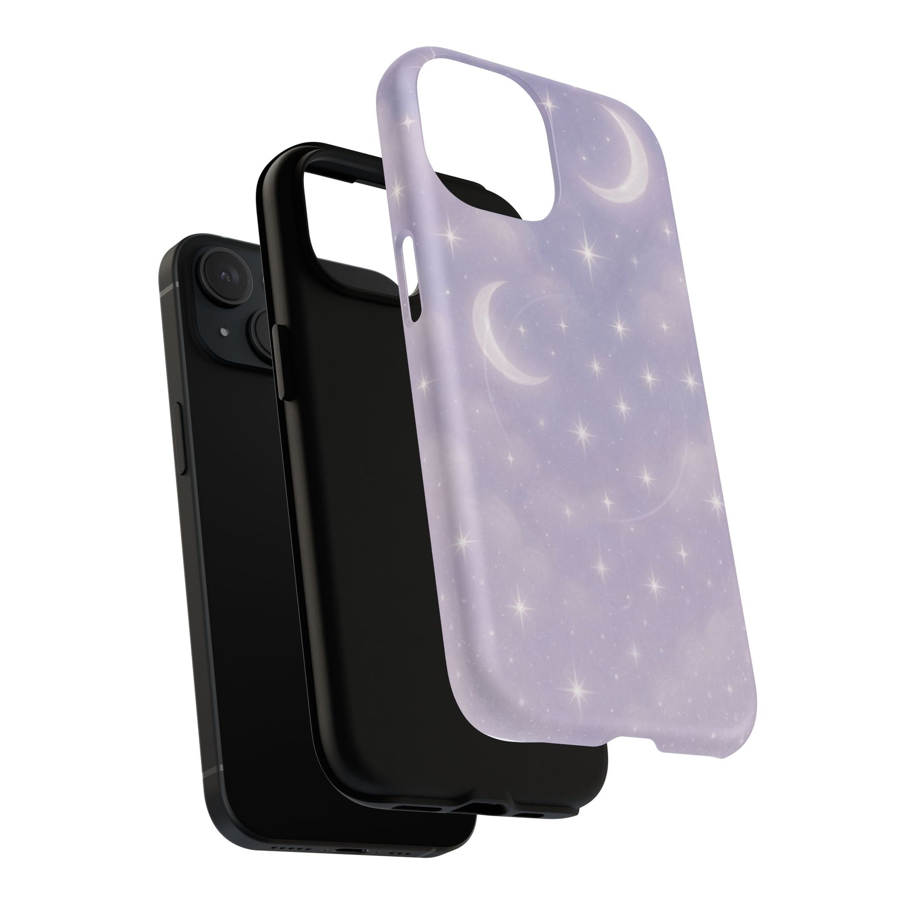 Celestial Lavender iPhone Case — Moon & Stars MagSafe Compatible - Shamo's