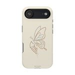 Butterfly Transformation from Caterpillar Minimalist Magnetic Impact-Resistant Phone Case with Magsafe