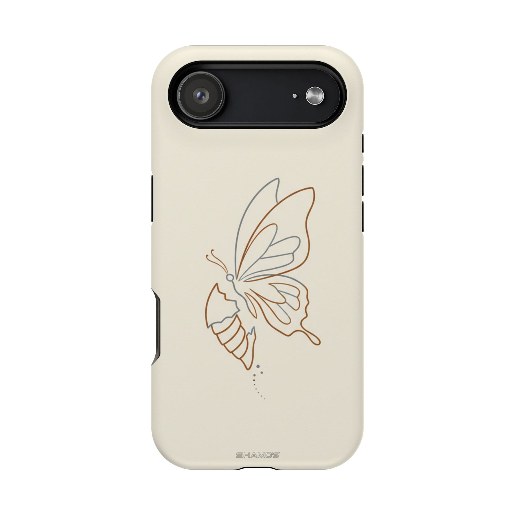 Butterfly Transformation from Caterpillar Minimalist Magnetic Impact-Resistant Phone Case with Magsafe
