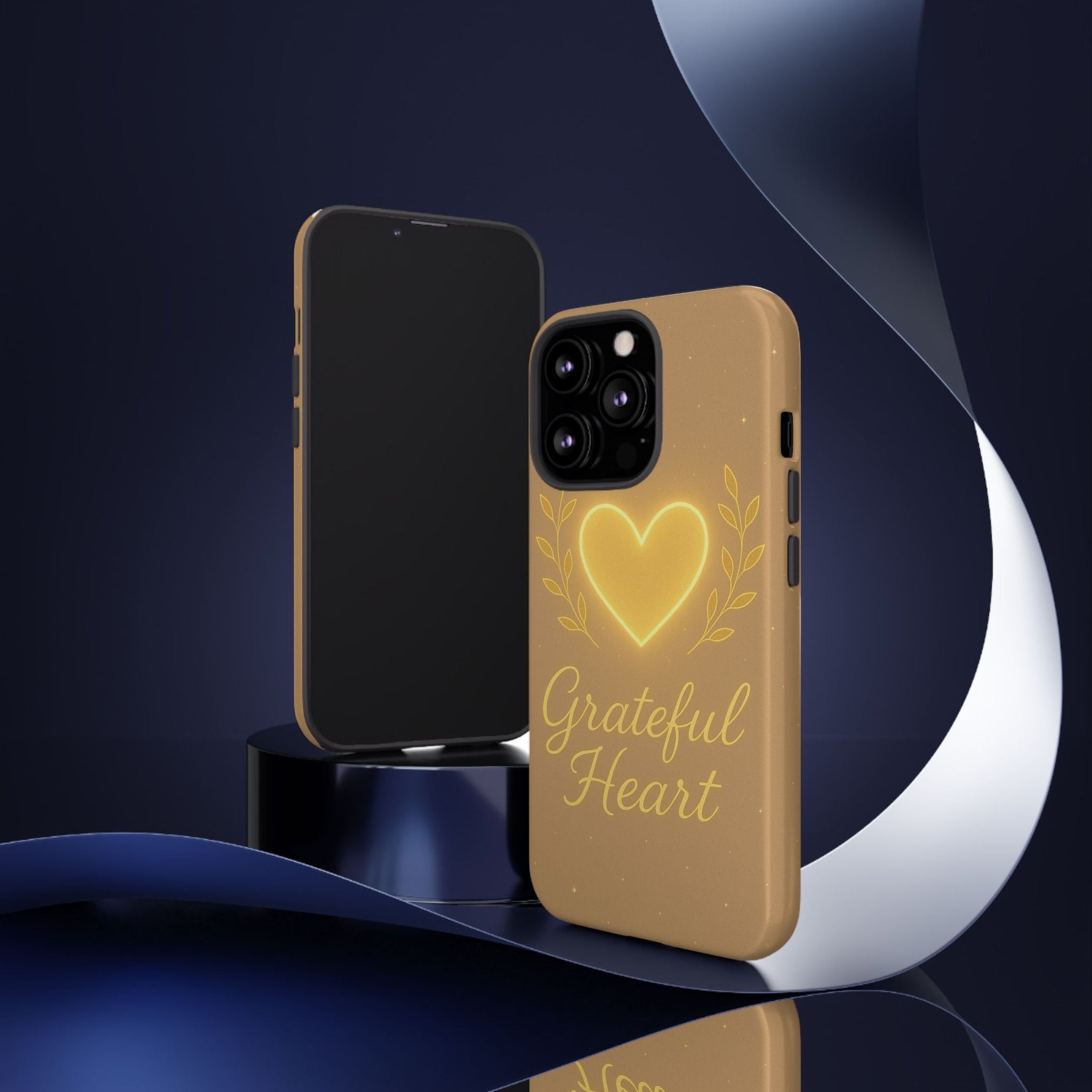 Grateful Heart iPhone Case — Warm Neon Heart  Shamo's