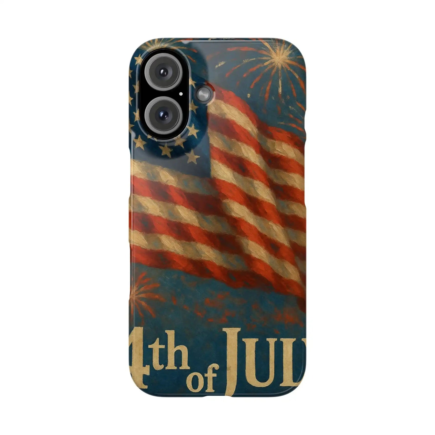 Fundas delgadas para teléfono con la inscripción 4 de julio para iPhone 17 y más