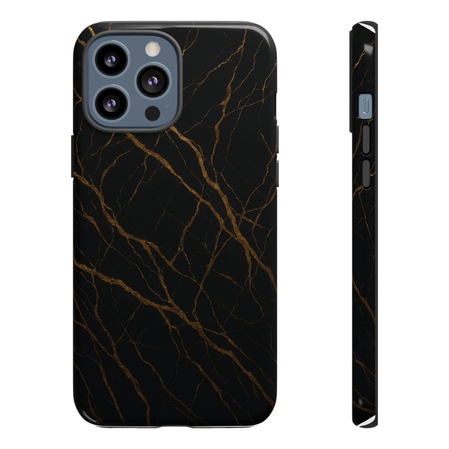 Black Marble Tough iPhone Case - Shamo's