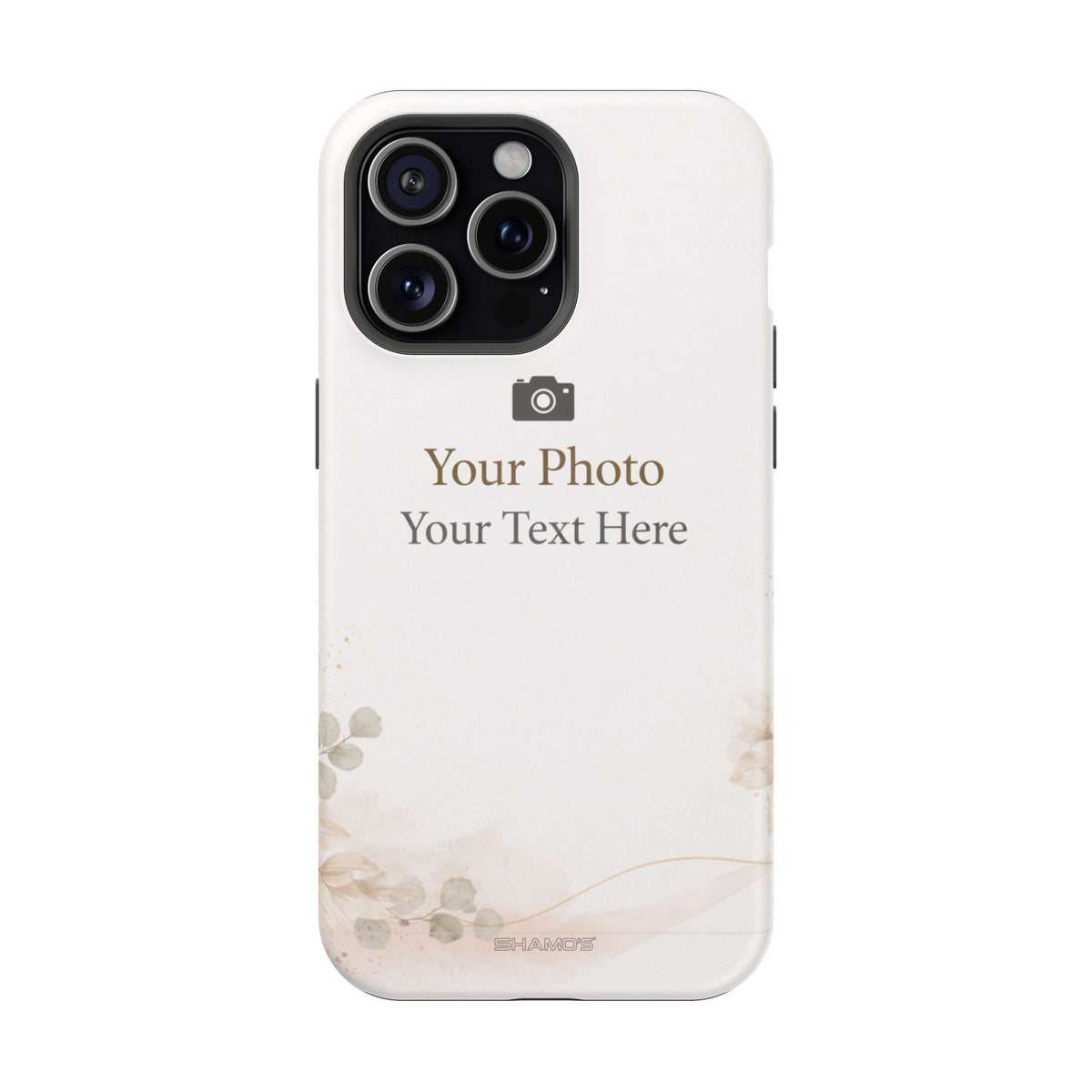 Personalizable Impact-Resistant Phone Case — Add Photo & Text