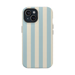 Blue Strips Pattern iPhone Case Compatible with MagSafe - Shamo's