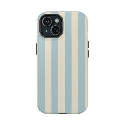 Blue Strips Pattern iPhone Case Compatible with MagSafe