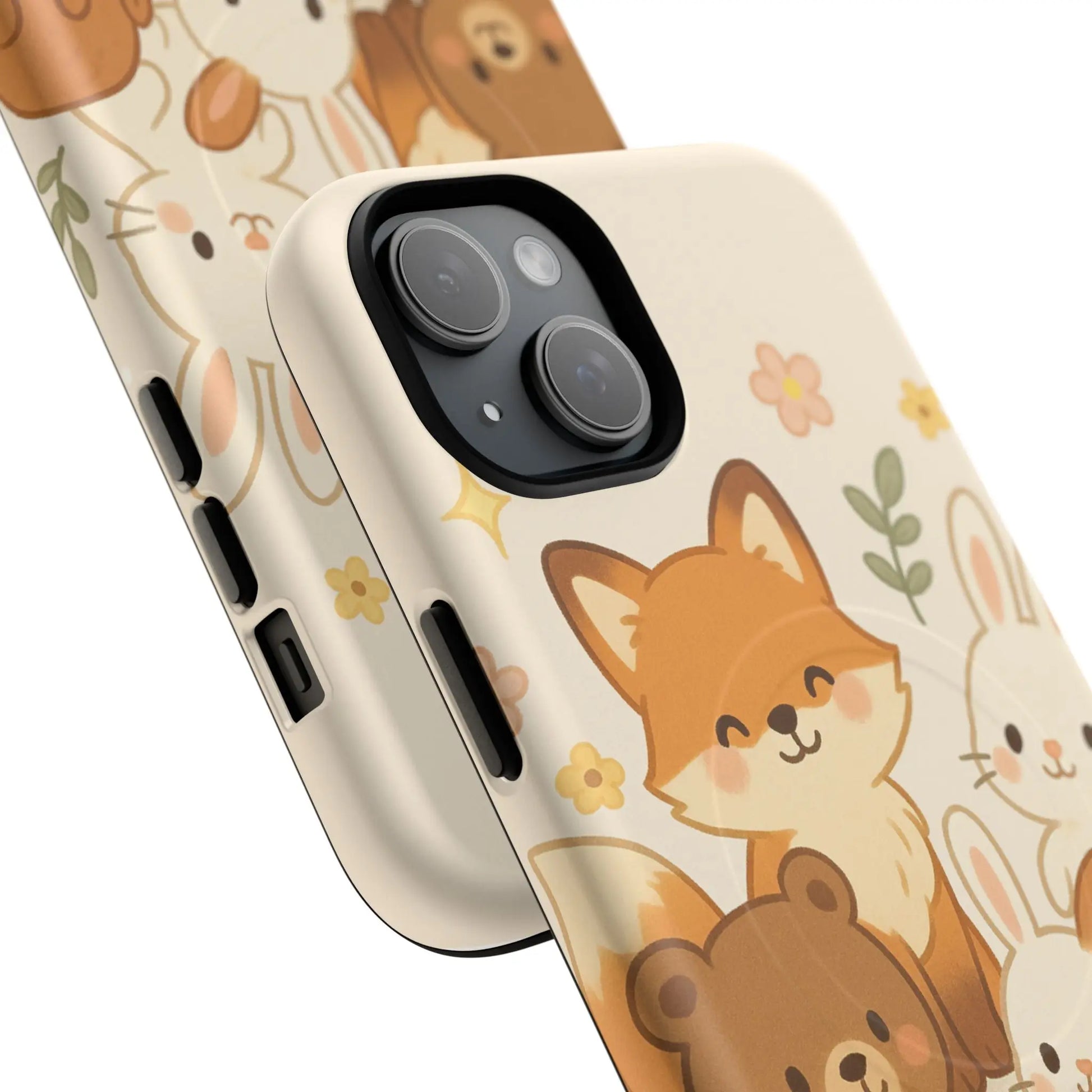 Forest Friends iPhone Case — Fox, Bear & Bunny Design. with MagSafe - Shamo's