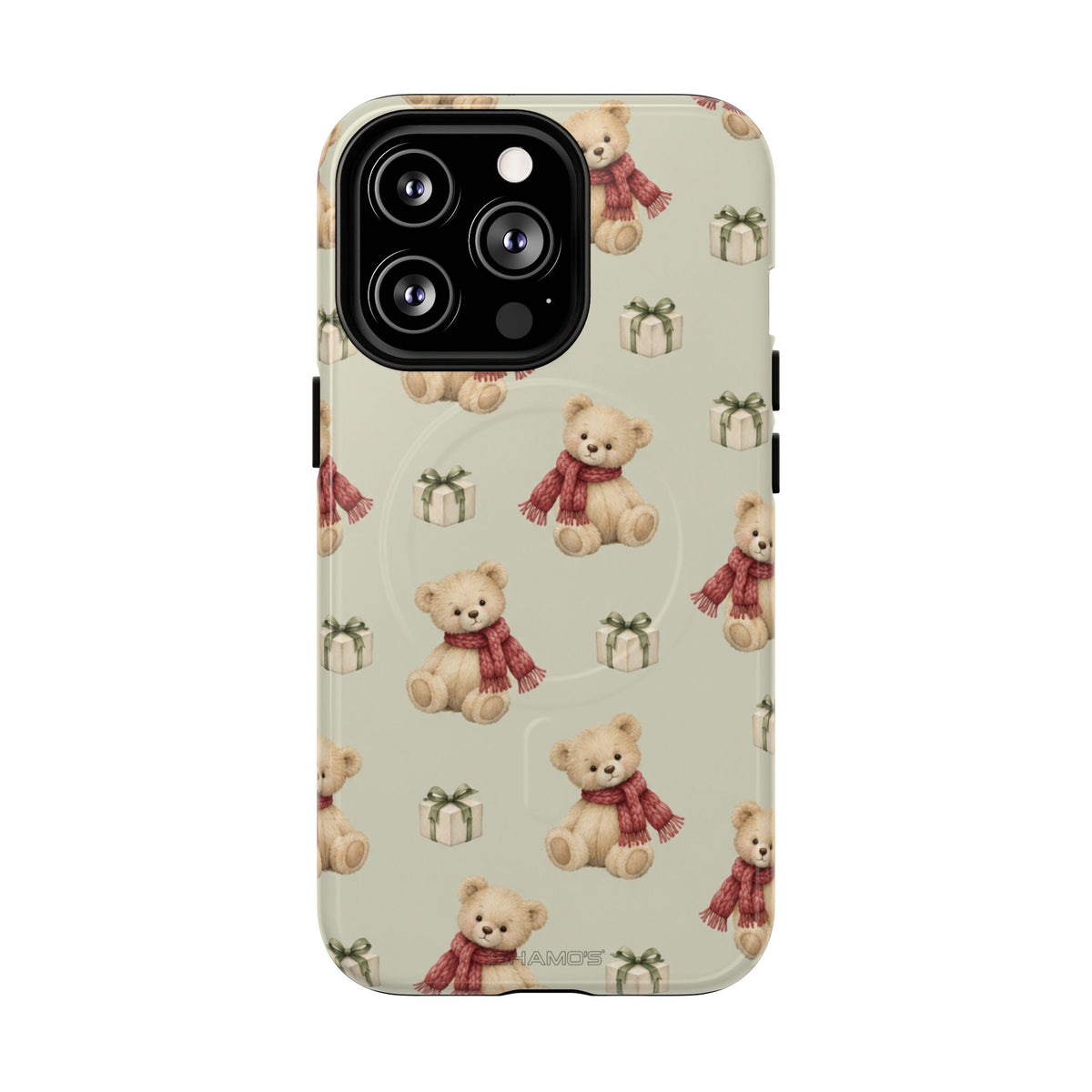 Teddy Bear on Holidays iPhone Magnetic Case with MagSafe