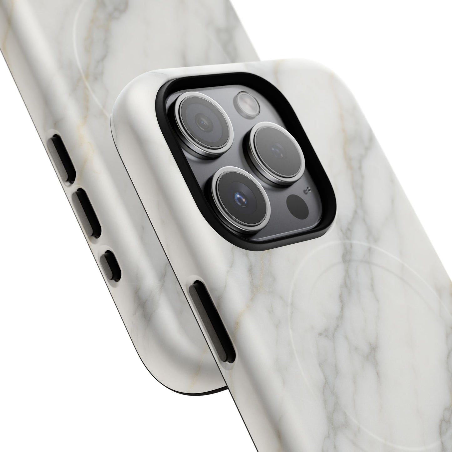 Classic White Marble iPhone Case with MagSafe - Shamo's