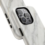 Classic White Marble iPhone Case with MagSafe - Shamo's