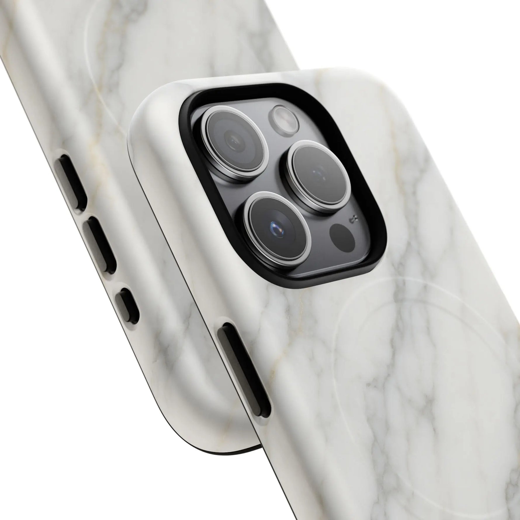 Classic White Marble iPhone Case with MagSafe - Shamo's