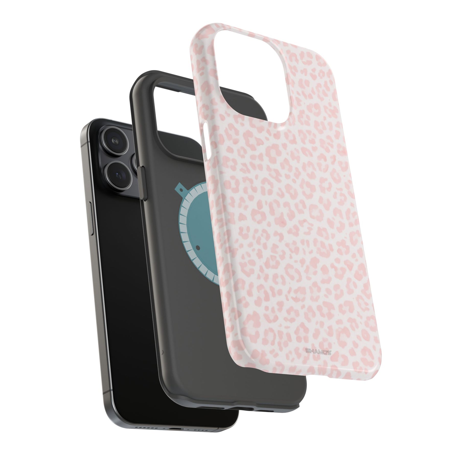 Pink Leopard Impact-Resistant iPhone Case | MagSafe
