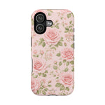 Floral Rose Magnetic Impact-Resistant Phone Case — MagSafe Compatible
