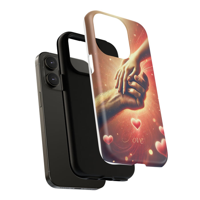 Magnetic Phone Case - Hands in Love Design - Compatible with MagSafe