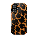 Leopard Print Impact-Resistant iPhone Case with MagSafe Compatibility  Shamo's iPhone 16 / Glossy