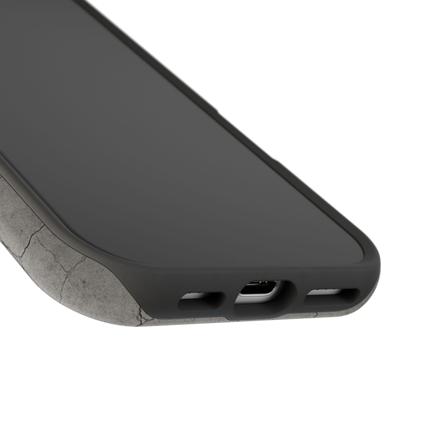Cracked Concrete Texture iPhone Case with MagSafe compatibility