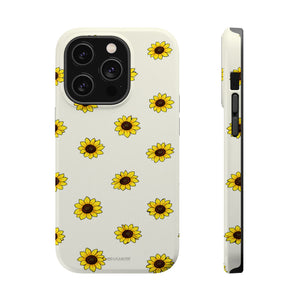Shamo's sunflower patterned iPhone case in standard size, minimalist premium design.