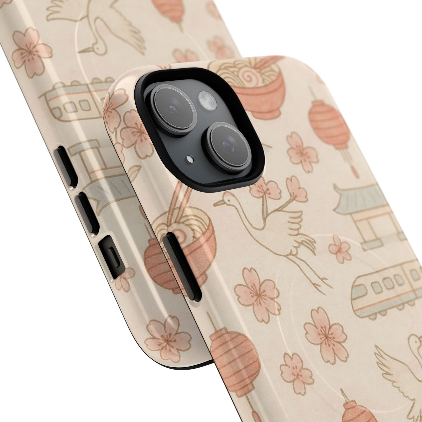 Japan Hand-Drawn Cherry Blossom iPhone Case with MagSafe  Shamo's