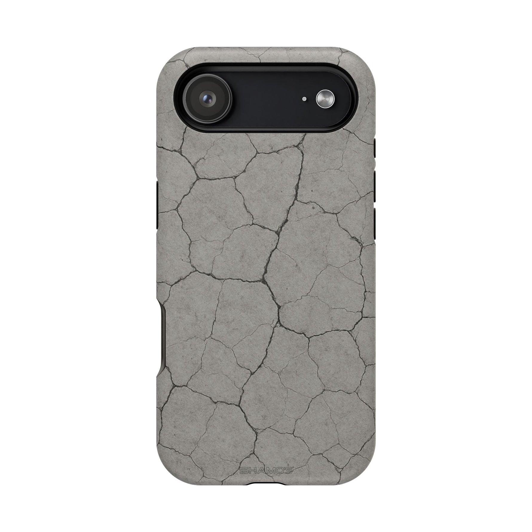 Cracked Concrete Texture iPhone Case with MagSafe compatibility