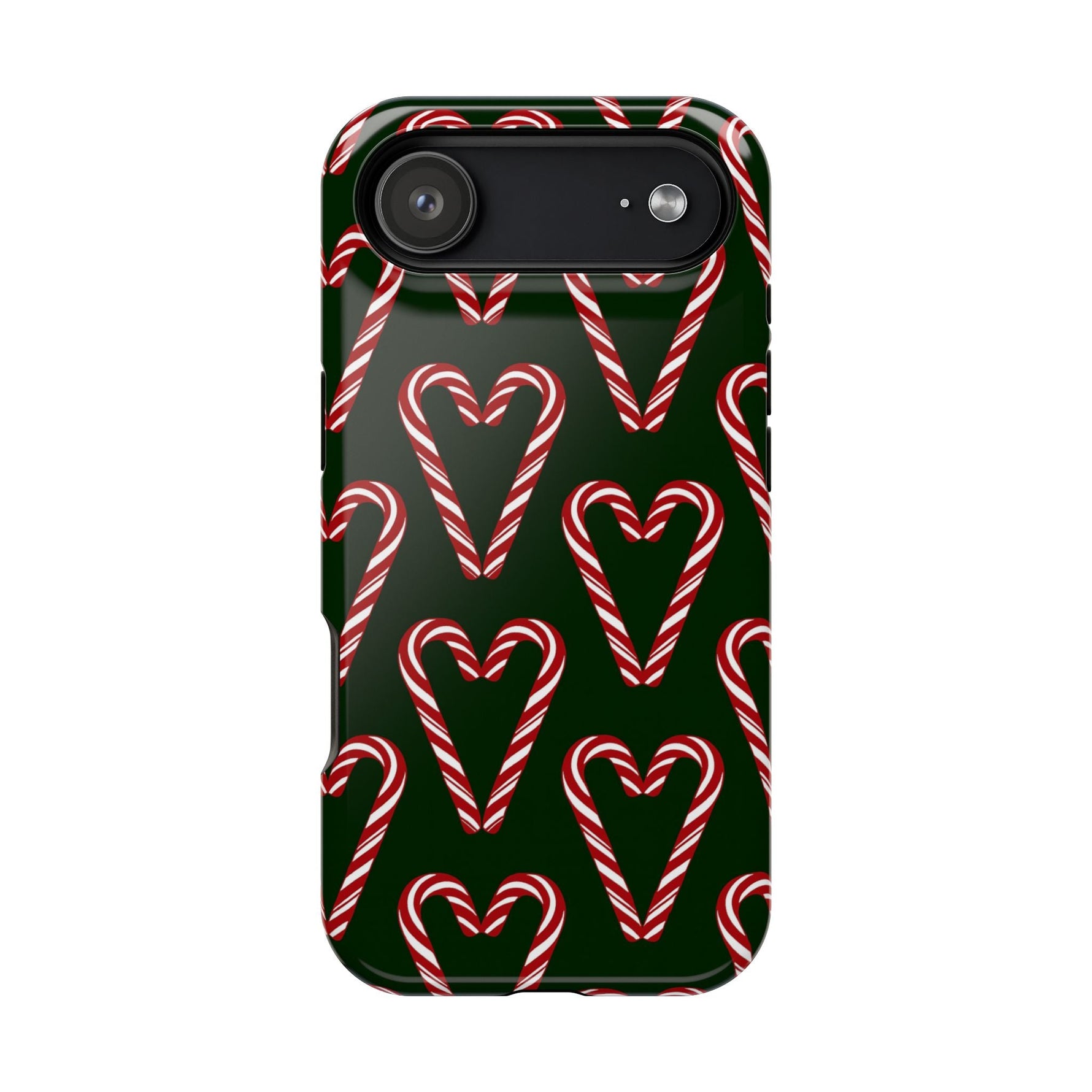 Candy Cane Heart MagSafe Impact-Resistant iPhone Case  Shamo's iPhone 17 Air / Glossy