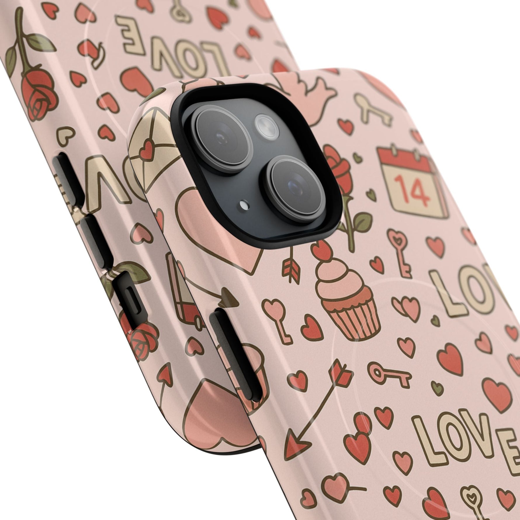 Sweet Love Pattern iPhone Case (MagSafe compatible)  Shamo's