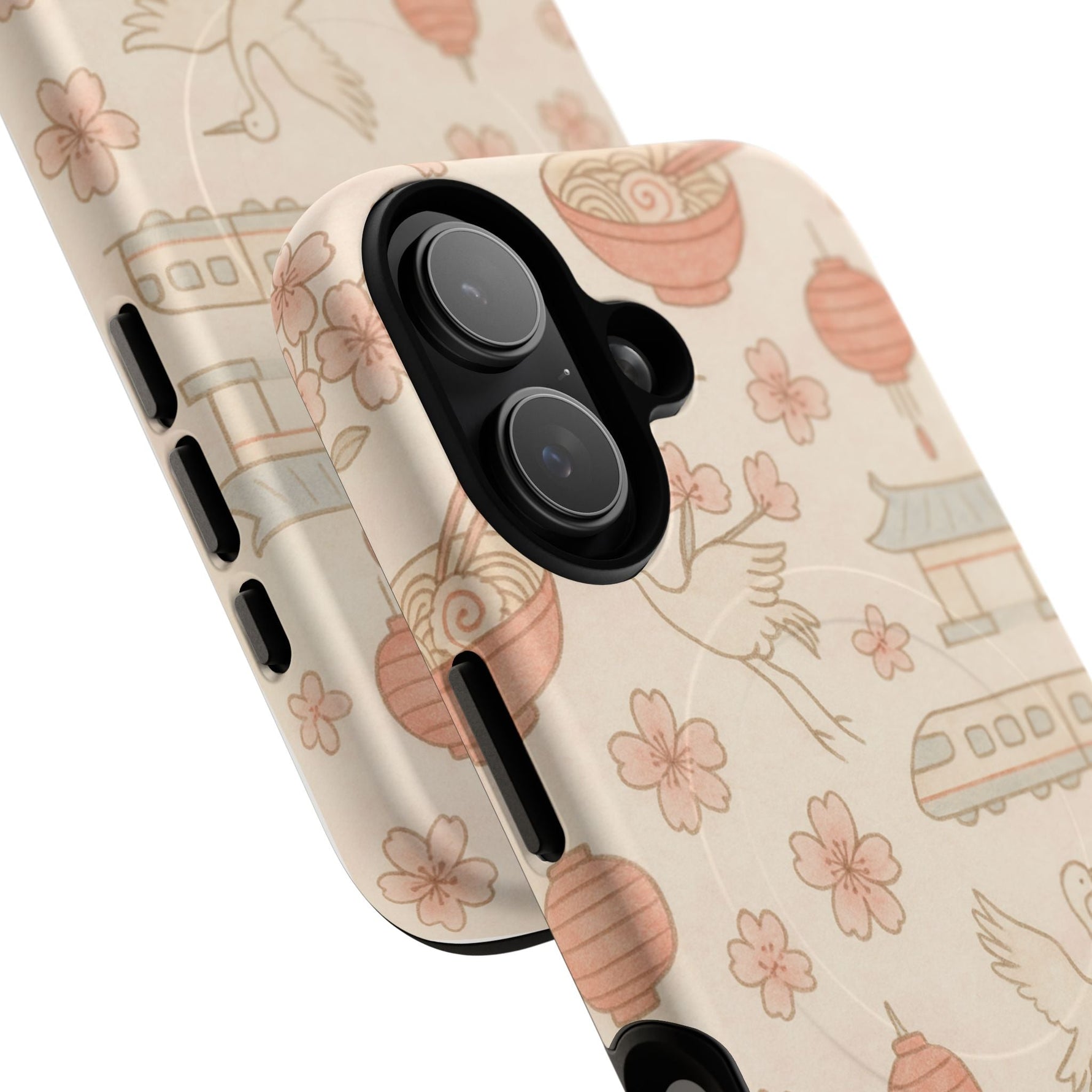 Japan Hand-Drawn Cherry Blossom iPhone Case with MagSafe  Shamo's