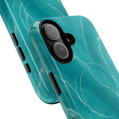 Ocean Aura Marble iPhone Case — MagSafe Compatible