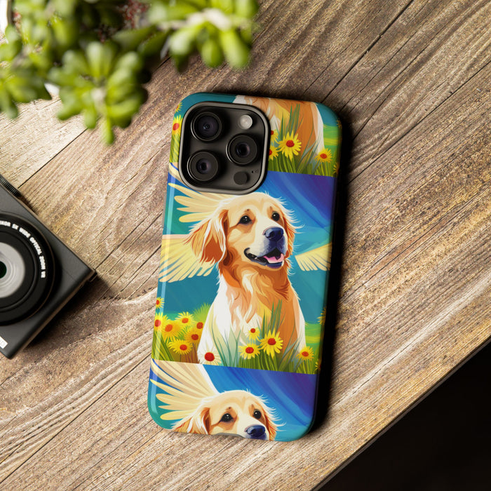 Tough Cases Golden Retriever with Wings Phone case