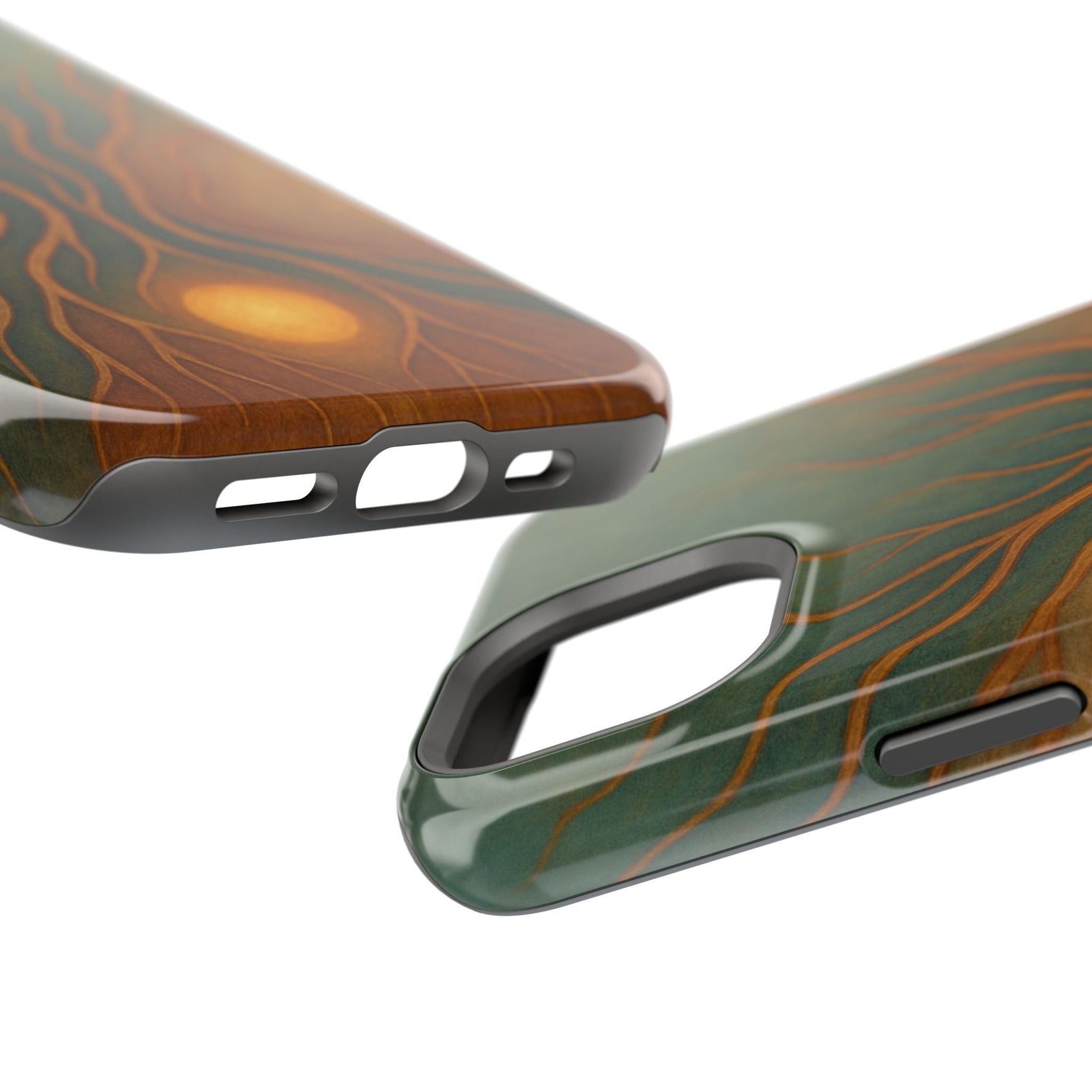 Abstract Tree of Life Design Golden Origin iPhone Case | MagSafe Compatible  Shamo's