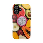 Tropical Fruit Magnetic Impact-Resistant Phone Case with MagSafe