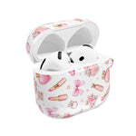 AirPods Case, Pink Beauty Boss Lady Makeup Pattern Silicone Protective Cover