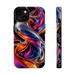 Liquid Aurora MagSafe Phone Case – Colorful Chrome-Effect Swirls | Glossy