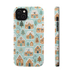 Winter Gingerbread Village Holiday Theme iPhone Case with MagSafe compatibility  Shamo's iPhone 14 Plus / Matte