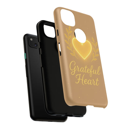 Grateful Heart iPhone Case — Warm Neon Heart