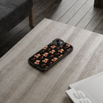 Romantic Teddy Bear Impact-Resistant Phone Case with Heart Design