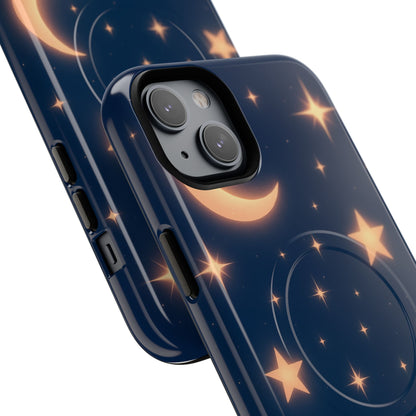 Moon Glow Magic Case for iPhone - Star and Moon Design | MagSafe