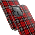 Red Tartan Plaid Impact-Resistant iPhone Case | MagSafe compatibility  Shamo's