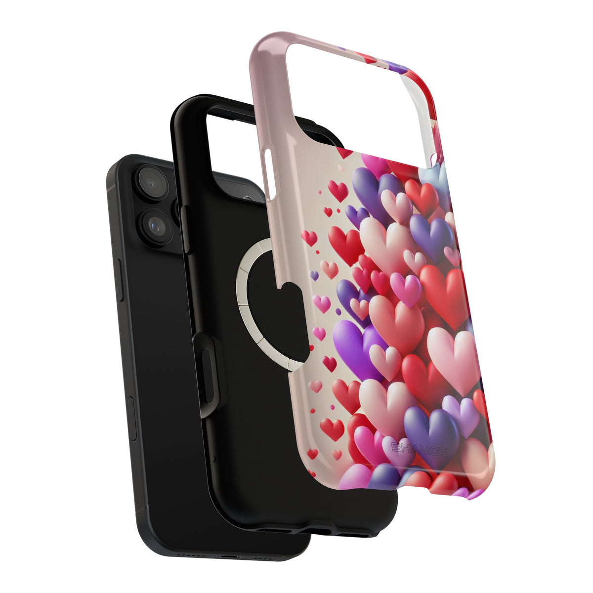 Love Hearts MagSafe iPhone Case — Magnetic, Impact-Resistant