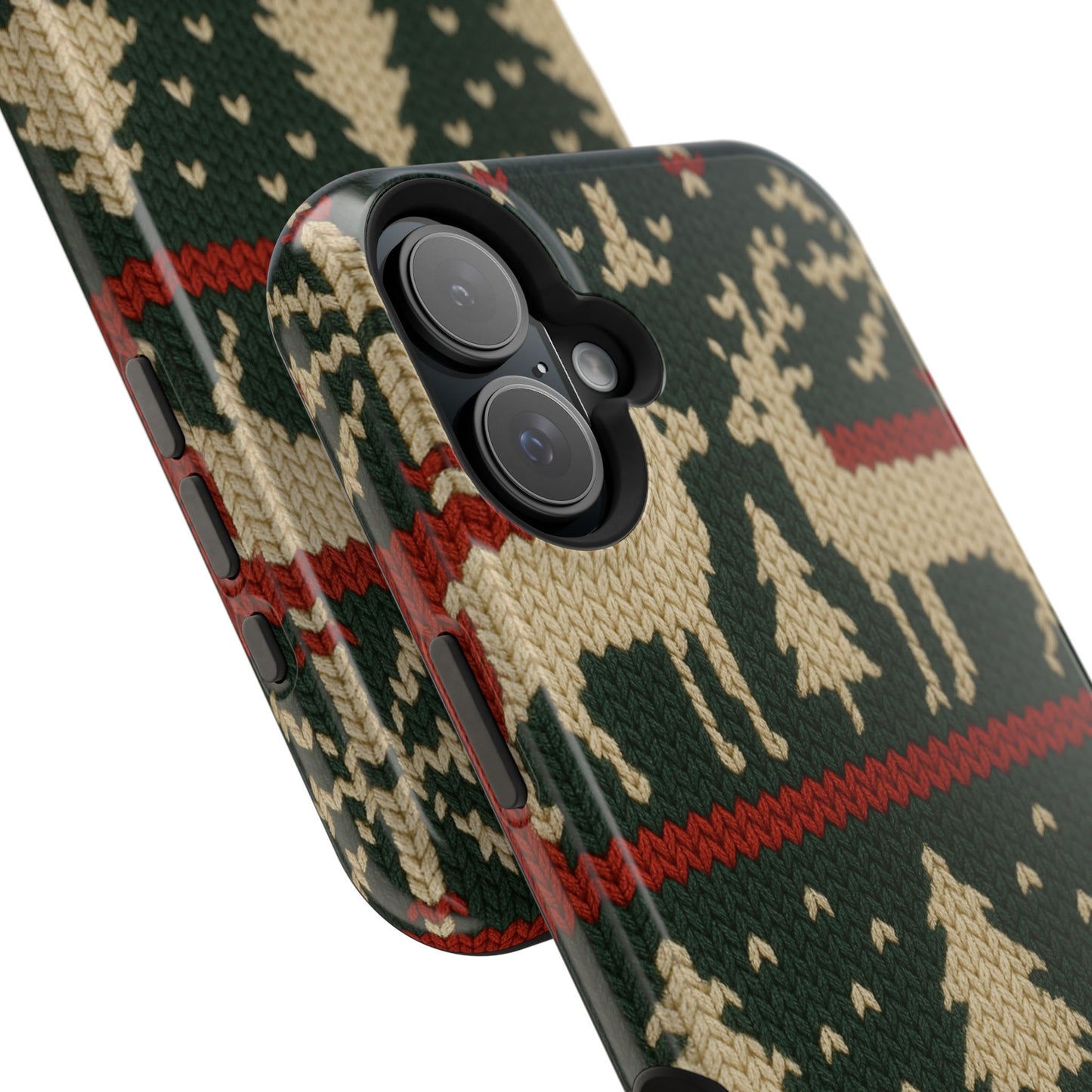 Holiday Reindeer Knit iPhone Case | compatible with MagSafe