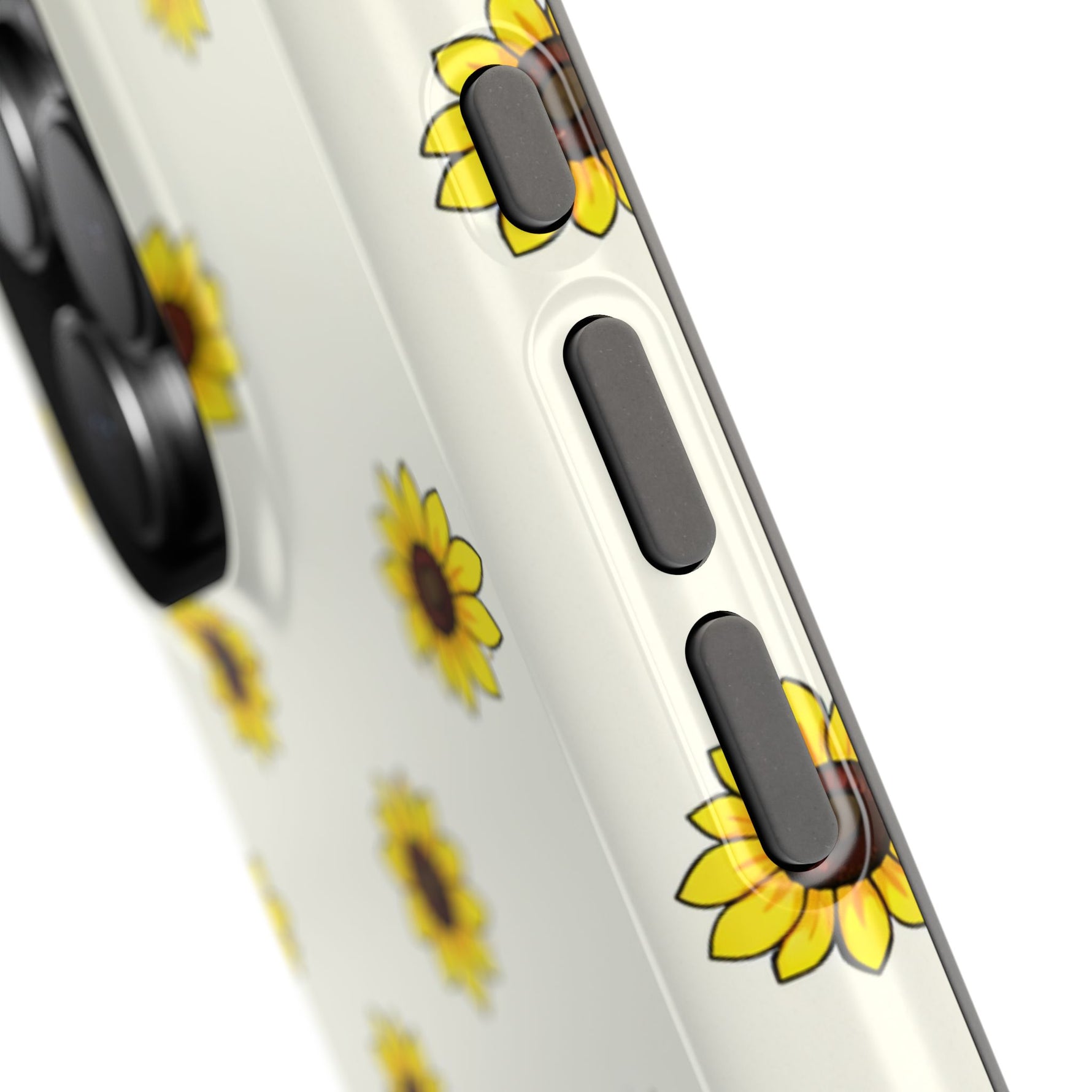 Sunflower Pattern Magnetic Impact-Resistant iPhone Case MagSafe Compatible