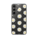 Clear Daisy Floral Phone Case, Impact-Resistant, Anti-Yellowing, Camera & Screen Protection - Samsung Galaxy S24 Plus / Without gift packaging - Shamo's