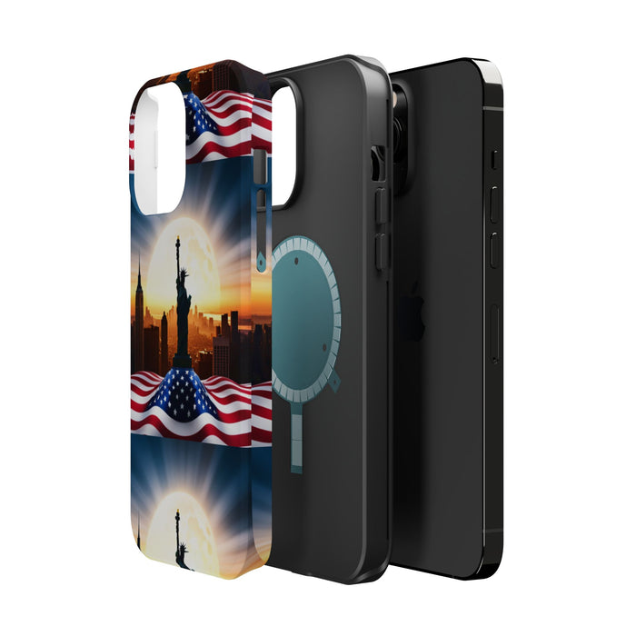 MagSafe American Flag Tough Phone Case: Show Your Patriotism in Style