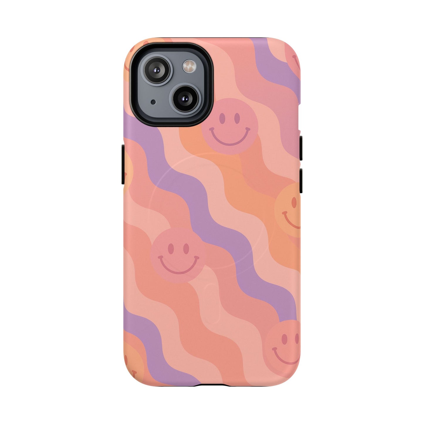 Groovy Smiley Faces Retro iPhone Case | MagSafe