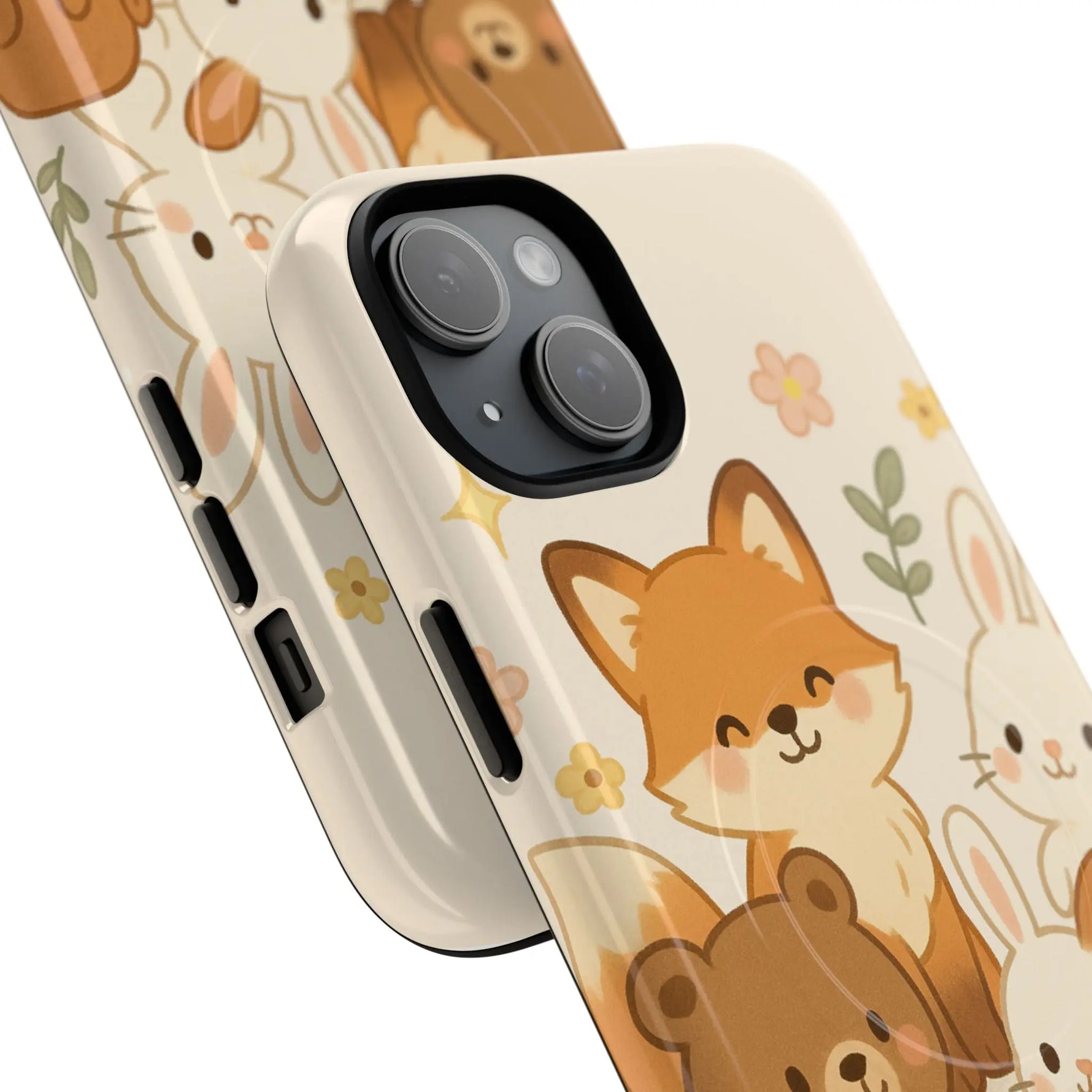 Forest Friends iPhone Case — Fox, Bear & Bunny Design. with MagSafe - Shamo's
