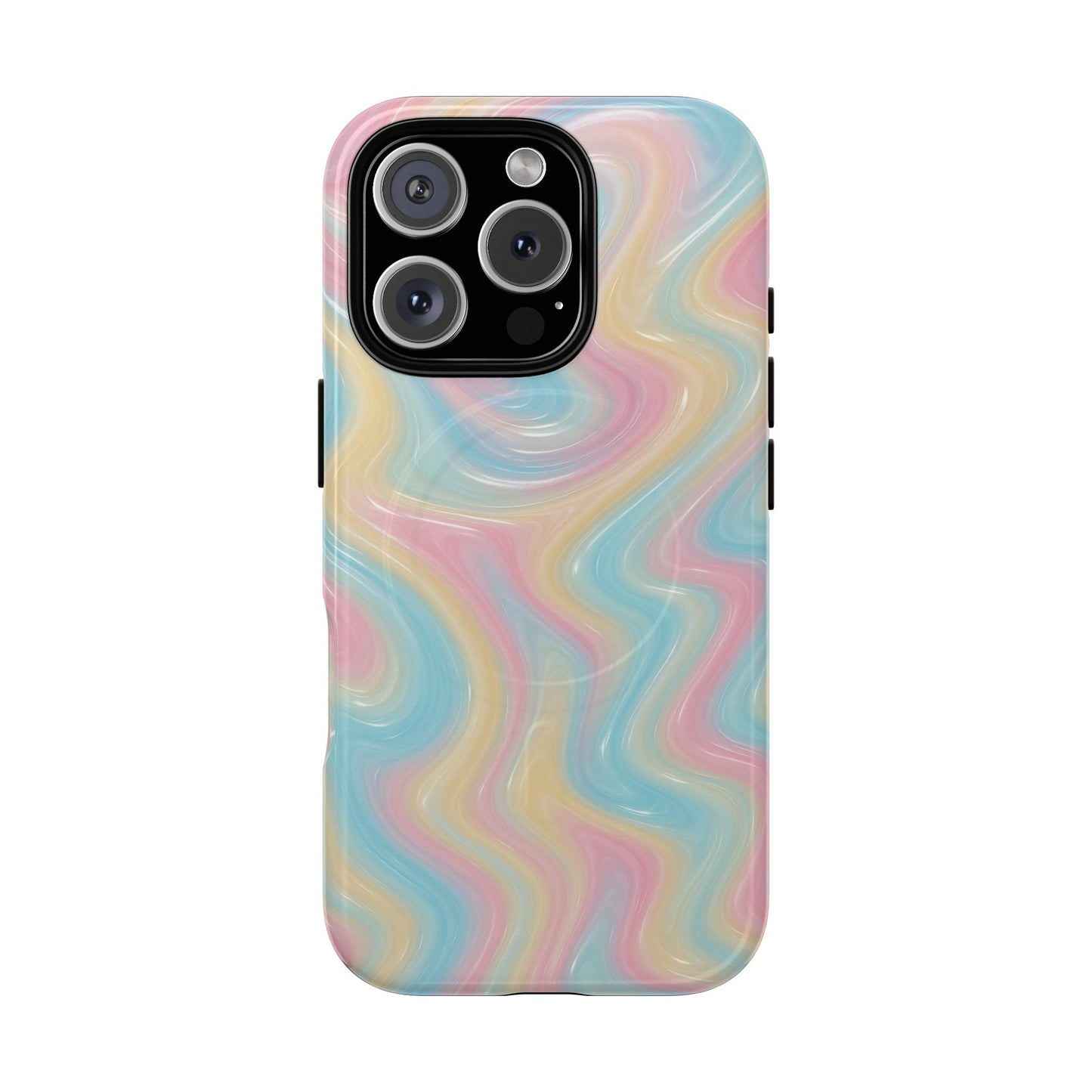 Rainbow Marble Swirl iPhone Case with MagSafe - Shamo's