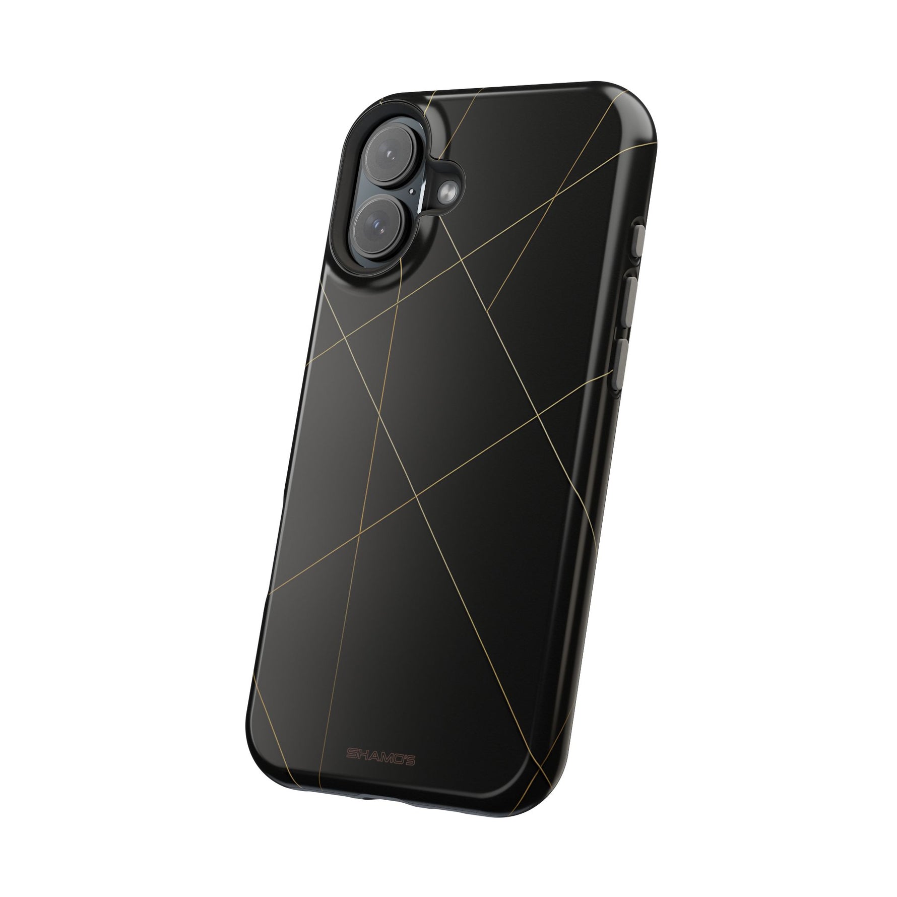 Funda para iPhone con diseño geométrico negro | MagSafe