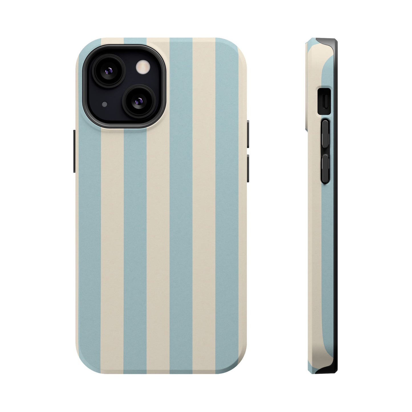 Blue Strips Pattern iPhone Case Compatible with MagSafe