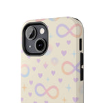 Infinity Pattern Tough Phone Case — Pastel Hearts & Stars  Shamo's